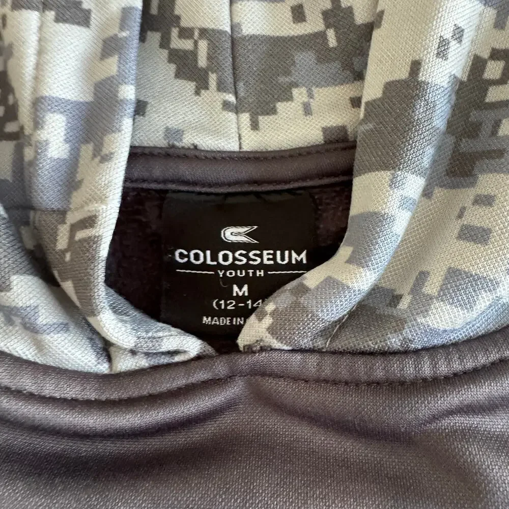 NWOT Colosseum Athletics NCAA Tennessee Volunteers Gray OHT USA Hoodie Youth M - Picture 4 of 10